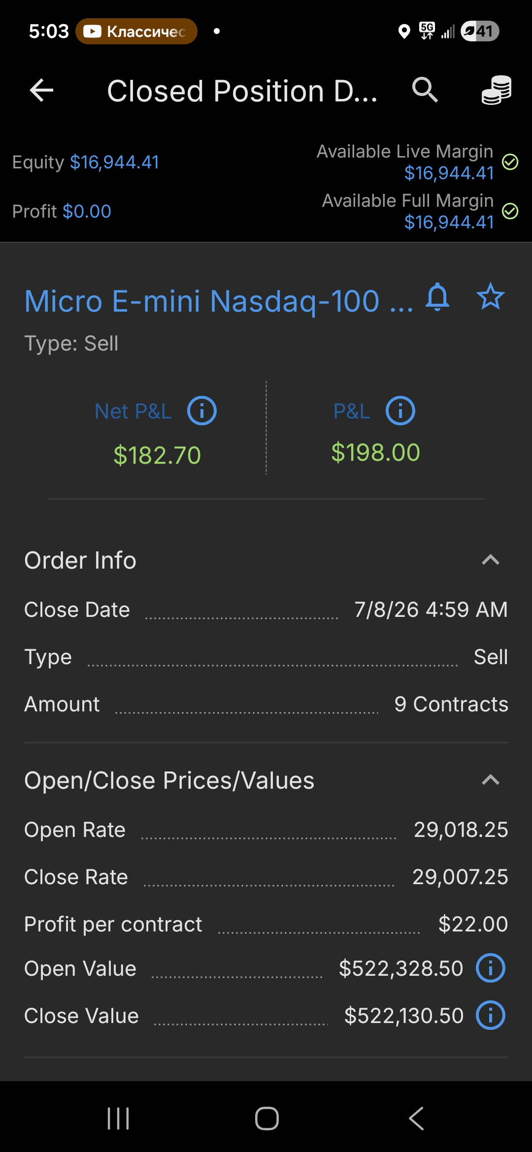 Trading proof