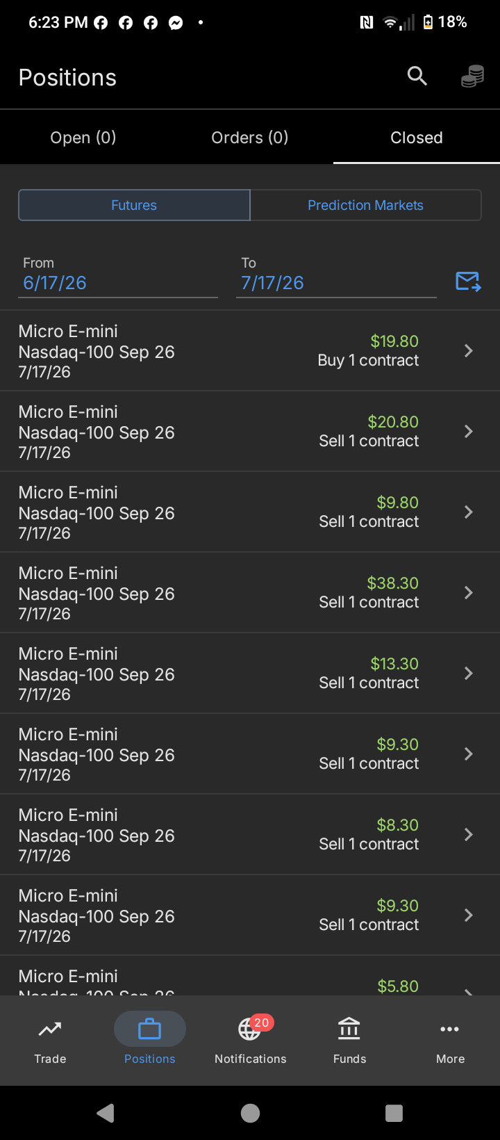 Trading proof