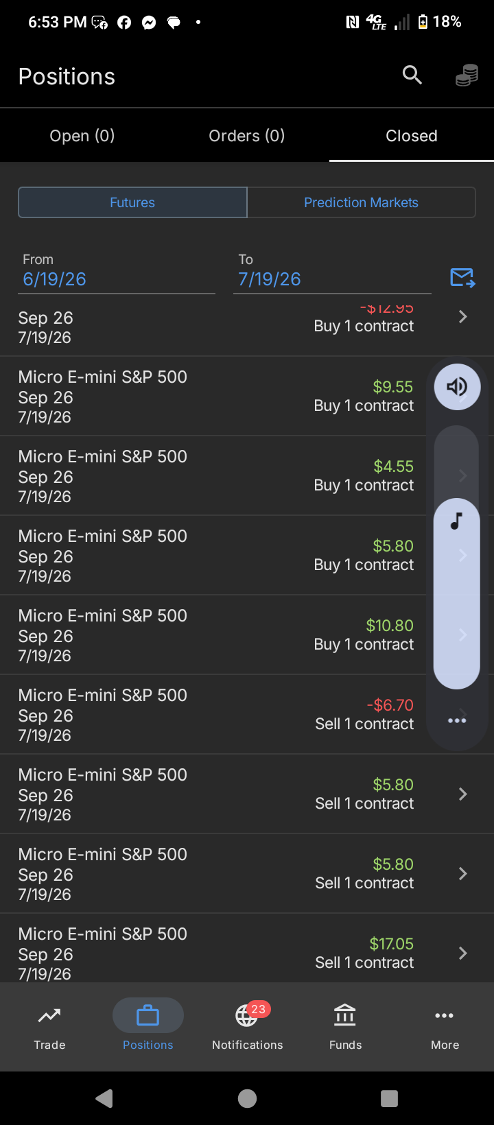 Trading proof
