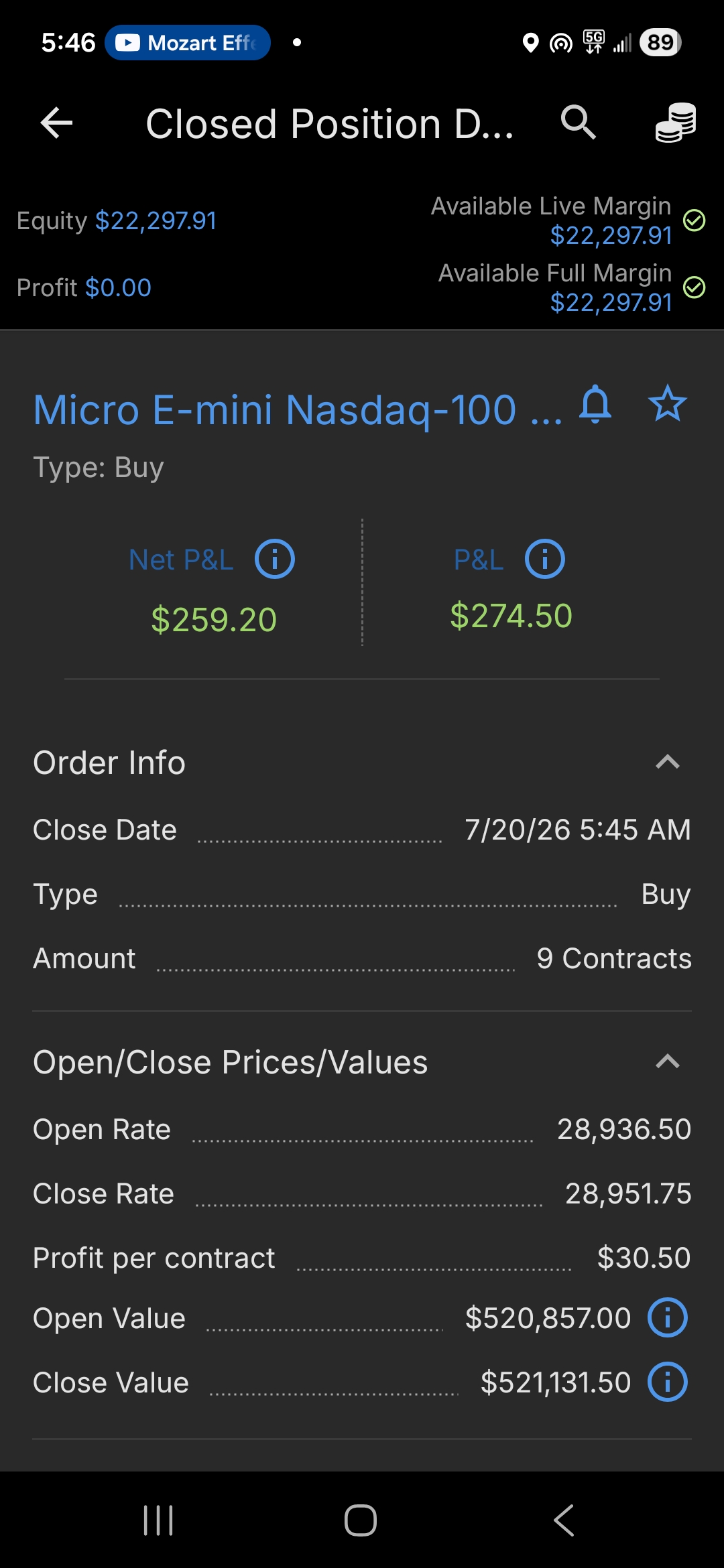 Trading proof